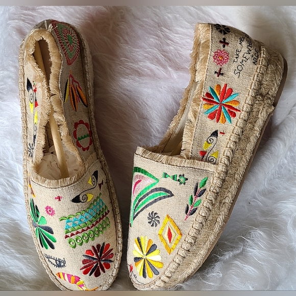 JOHNNY WAS Parker Espadrille Sandals Size 10M